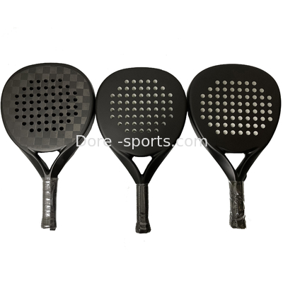 OEM Soft Eva Foam Custom  Padel Racket Full Carbon 3k 12k 18k Fiber By Manufacture
