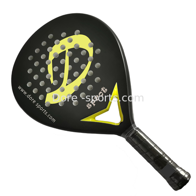 OEM Manufacturer Popular Full Carbon Fiber Teardrop Shape Custom Design Padel Racket & Padel Racket Sport Bag Set
