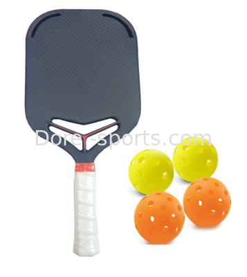 New Pickleball Approved Rough Texture Carbon Surface for Spin & Cushioned Perforated Contour Grip Against Slipperiness