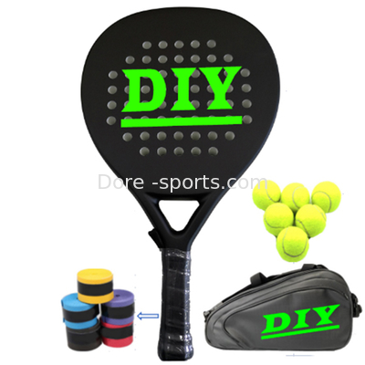 DD014 Customized Design Hot Sale Carbon 3K 12K 18K Carbon Padel Racket Manufacturer