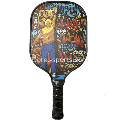 Custom Professional PVC  Carbon Fiber Padel Rackets Carbon Fiber Glass Fiber Padel Racket