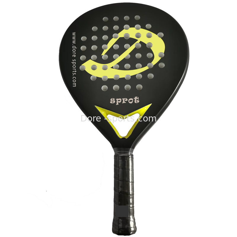 OEM Manufacturer Popular Full Carbon Fiber Teardrop Shape Custom Design Padel Racket & Padel Racket Sport Bag Set