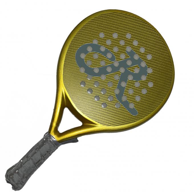 Custom New Process Galvanized Gold Padel Racket ,1K Surface Material